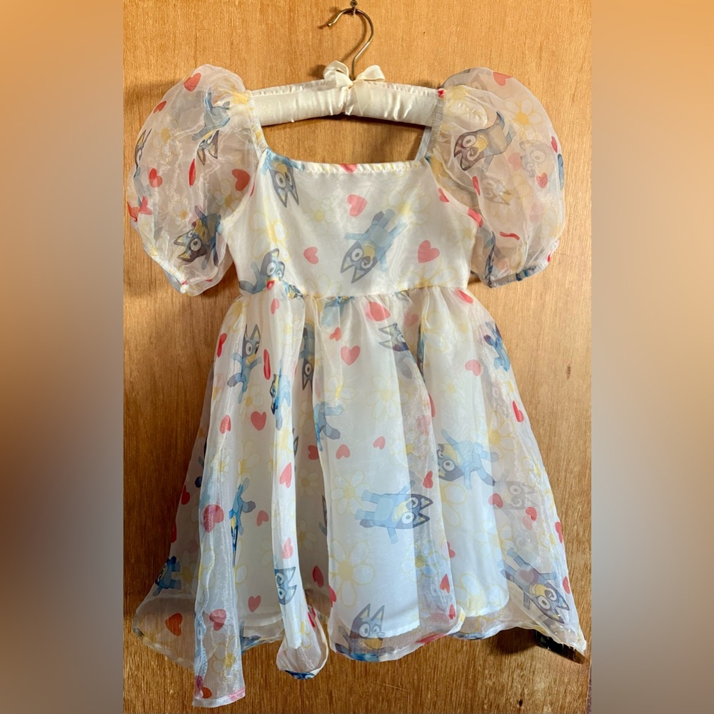 Bluey Cartoon Print Dress